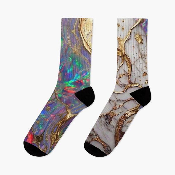 Item preview, Opal Iridescent White Marble and Gold Luxury Art designed and sold by Ed & Harmony.