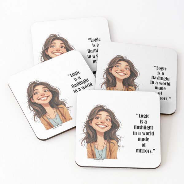 Item preview, "Logic is a flashlight in a world made of mirrors." - Kenzie @ spunkyZeST designed and sold by spunkyZeST.