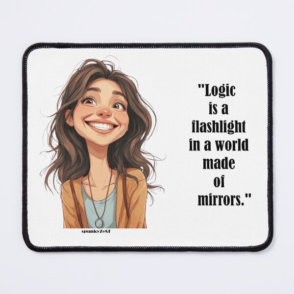 Item preview, "Logic is a flashlight in a world made of mirrors." - Kenzie @ spunkyZeST designed and sold by spunkyZeST.