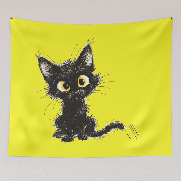 Item preview, Black Kitten Waffle designed and sold by Poppflix-TM.