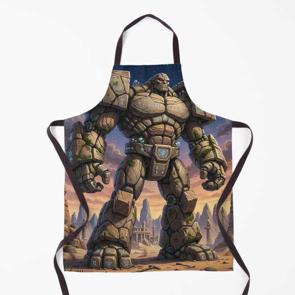 Item preview, Stone Golem - Ancient Rune Desert Art designed and sold by Lucid Dream Pixel.