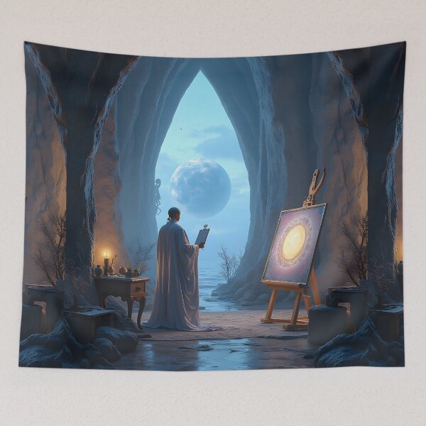 Item preview, A secret workshop in the heart of crystalline infinity designed and sold by KunstGeist.