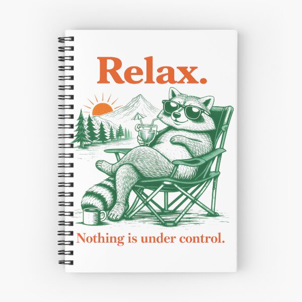 Item preview, Relax Nothing is Under Control Funny Chill Raccoon designed and sold by gear-posters.