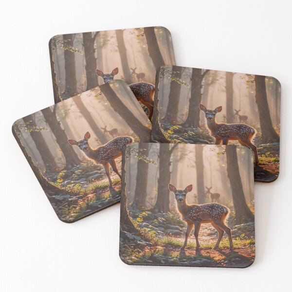 Item preview, Deer in Forest Art designed and sold by BeautifulVirtues.