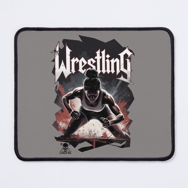 Item preview, WRESTLING - Fierce Female Wrestler Power designed and sold by Coach-Riz.