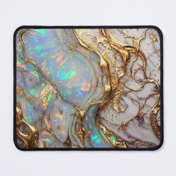 Item preview, Pearl Opal Moonstone Marble and Gold Luxury Art designed and sold by Ed & Harmony.