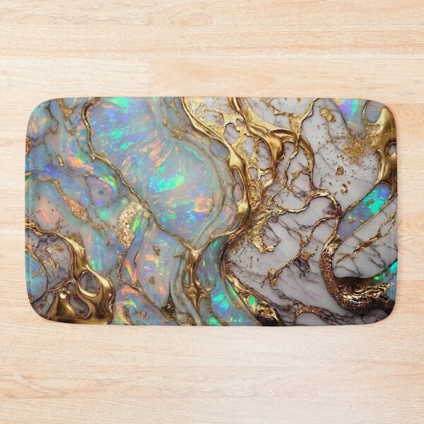 Item preview, Pearl Opal Moonstone Marble and Gold Luxury Art designed and sold by Ed & Harmony.