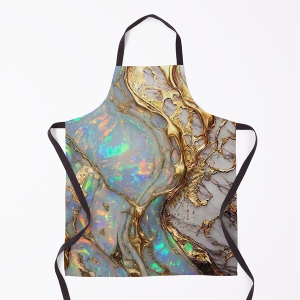 Item preview, Pearl Opal Moonstone Marble and Gold Luxury Art designed and sold by Mindful Wall Art Studio.