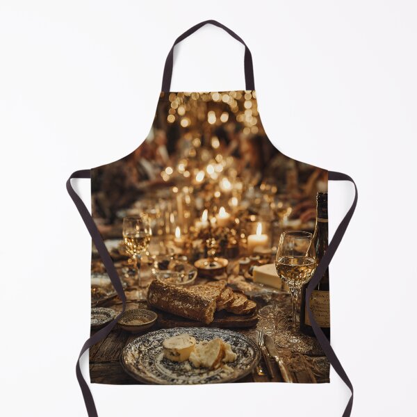 Item preview, Romantic Candlelit Dinner Table with Wine & Bokeh Lights designed and sold by EK-World.