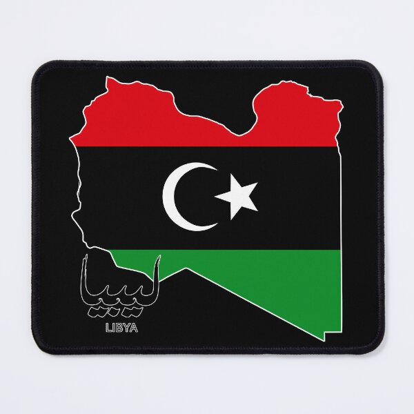 Item preview, Libya Map with Flag designed and sold by BluedarkArt.