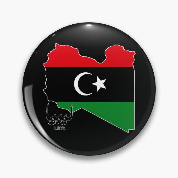 Item preview, Libya Map with Flag designed and sold by BluedarkArt.