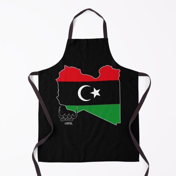 Item preview, Libya Map with Flag designed and sold by BluedarkArt.