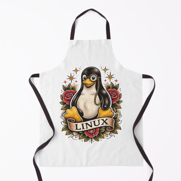 Item preview, Linux Tux (Vintage Tattoo) designed and sold by Fakecactus Designs.