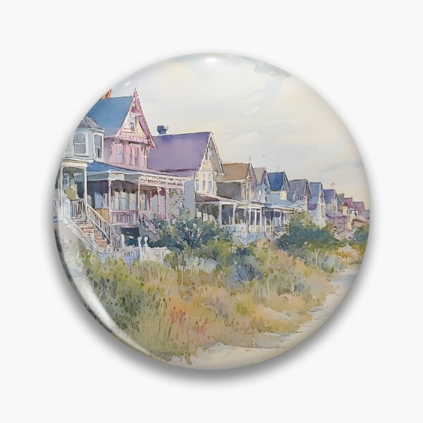 Item preview, Cape May New Jersey Coastal Town with Victorian Houses and Ocean View  designed and sold by daila70.