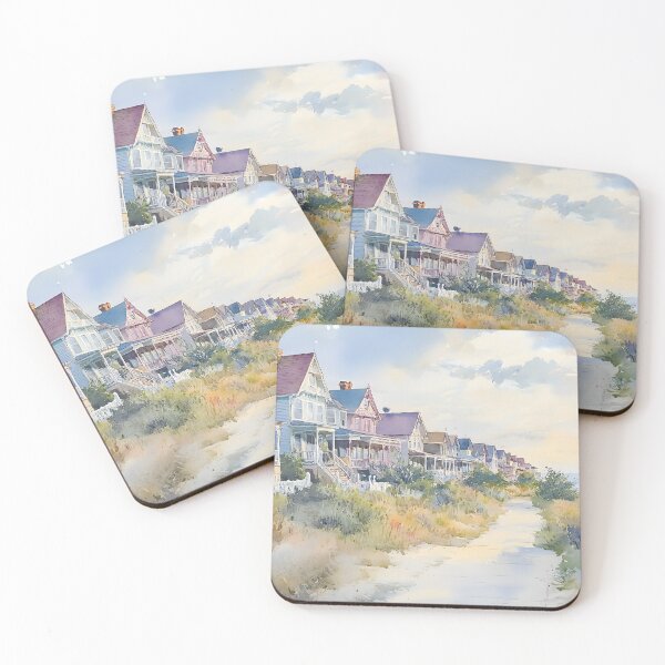 Item preview, Cape May New Jersey Coastal Town with Victorian Houses and Ocean View  designed and sold by daila70.