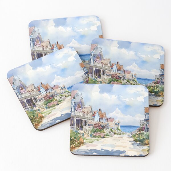 Item preview, Cape May Promenade and Victorian Houses by the Ocean designed and sold by daila70.