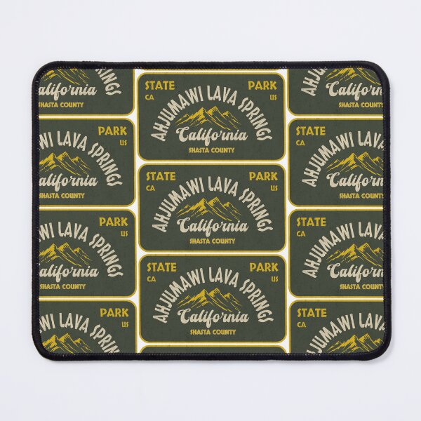 Item preview, Ahjumawi Lava Springs State Park, Shasta County, California, badge design designed and sold by Wanderful-roads.