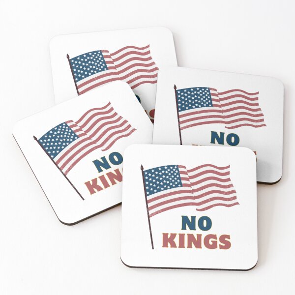 Item preview, No Kings American Flag Vintage Design – Patriotic Freedom  designed and sold by InkByBasmah.