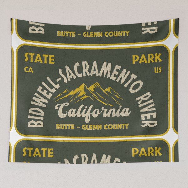 Item preview, Bidwell-Sacramento River State Park, Butte - Glenn County, California, badge design designed and sold by Wanderful-roads.