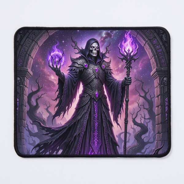 Item preview, Lich King - Necromancer Gothic Night Art designed and sold by Lucid Dream Pixel.