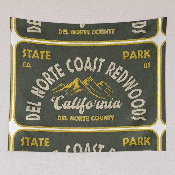 Item preview, Del Norte Coast Redwoods State Park, Del Norte County, California, badge design designed and sold by Wanderful-roads.