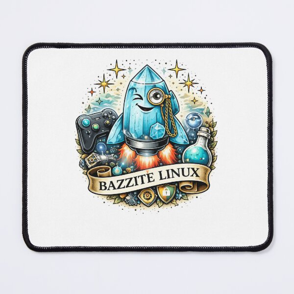Item preview, Bazzite Linux (Vintage Tattoo) designed and sold by Fakecactus Designs.