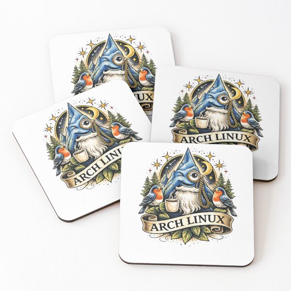 Item preview, Arch Linux (Vintage Tattoo) designed and sold by Fakecactus Designs.