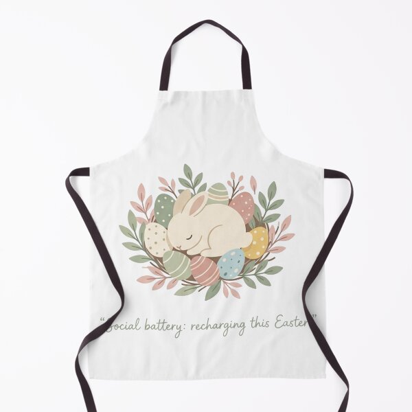 Item preview, Recharge Mode Bunny – Introvert Easter Cozy Design designed and sold by Quiet Mode Studio.