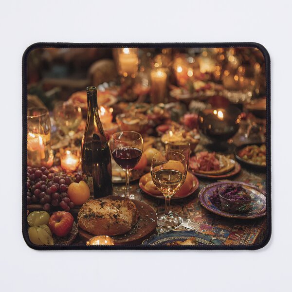 Item preview, Opulent Candlelit Feast Table with Wine & Fresh Fruits designed and sold by EK-World.