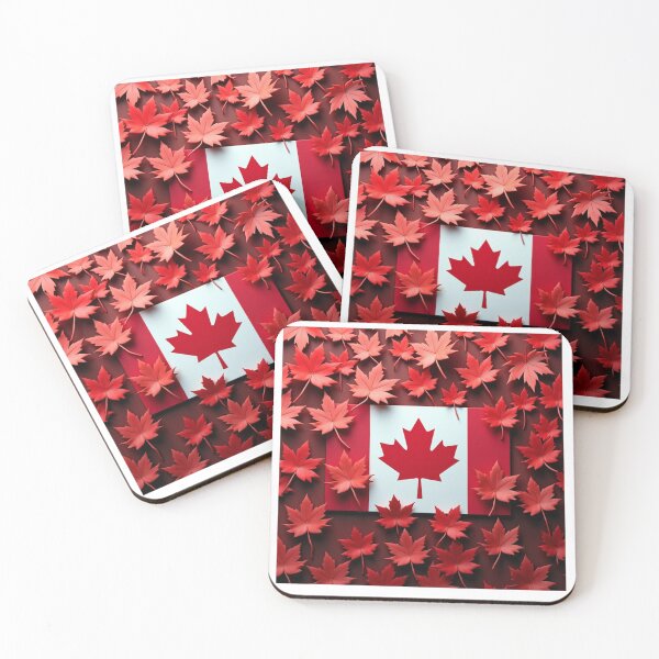 Item preview, Canadian Flag Surrounded by Red Maple Leafs designed and sold by laurakerr.