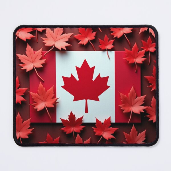 Item preview, Canadian Flag Surrounded by Red Maple Leafs designed and sold by laurakerr.