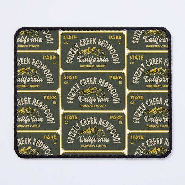 Item preview, Grizzly Creek Redwoods State Park, Humboldt County, California, badge design designed and sold by Wanderful-roads.