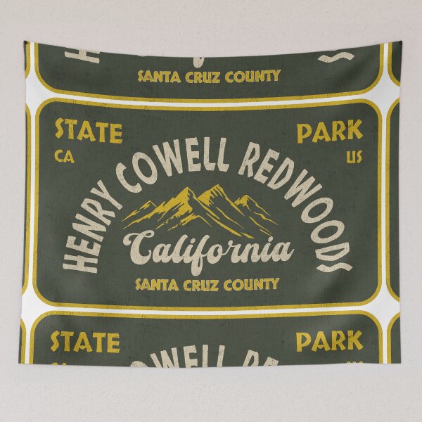 Item preview, Henry Cowell Redwoods State Park, Santa Cruz County, California, badge design designed and sold by Wanderful-roads.