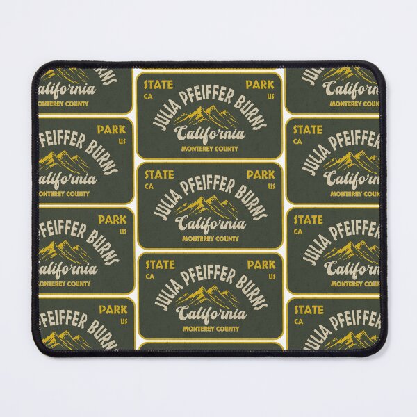 Item preview, Julia Pfeiffer Burns State Park, Monterey County, California, badge design designed and sold by Wanderful-roads.
