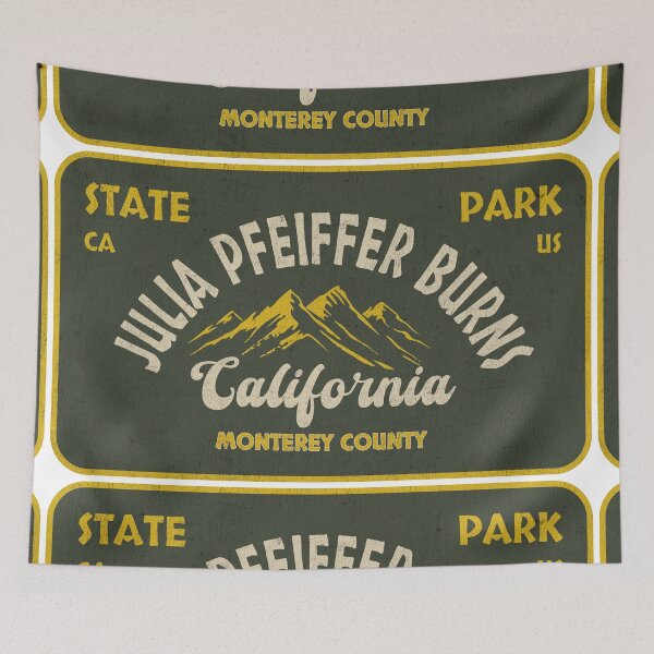 Item preview, Julia Pfeiffer Burns State Park, Monterey County, California, badge design designed and sold by Wanderful-roads.