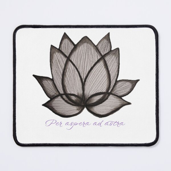 Item preview, Through Hardship to the Stars - Dark Academia Lotus designed and sold by Lauretius.