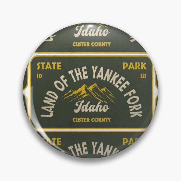 Item preview, Land of the Yankee Fork State Park, Custer County, Idaho, badge design designed and sold by Wanderful-roads.