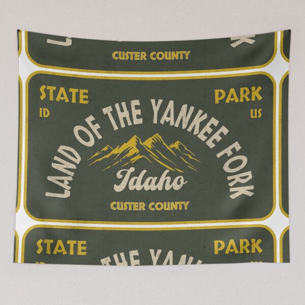 Item preview, Land of the Yankee Fork State Park, Custer County, Idaho, badge design designed and sold by Wanderful-roads.