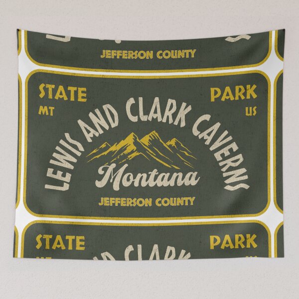 Item preview, Lewis and Clark Caverns State Park, Jefferson County, Montana, badge design designed and sold by Wanderful-roads.