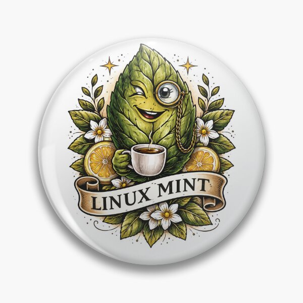 Item preview, Linux Mint (Vintage Tattoo) designed and sold by Fakecactus Designs.