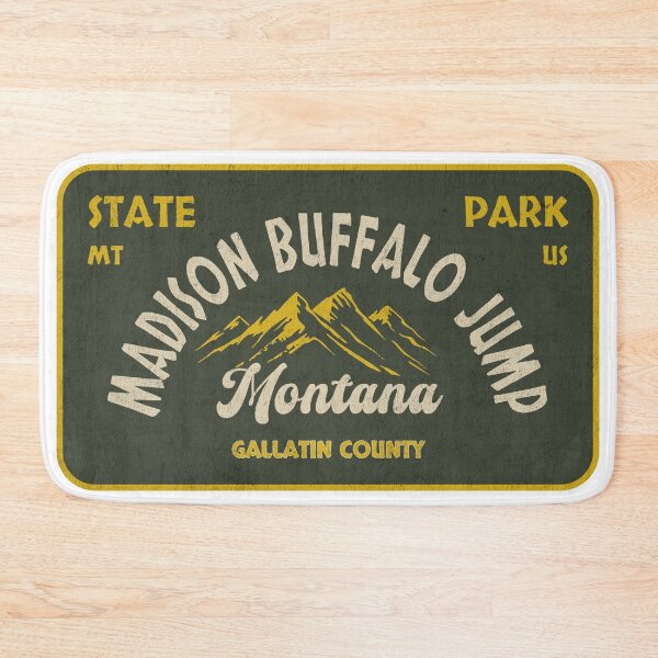 Item preview, Madison Buffalo Jump State Park, Gallatin County, Montana, badge design designed and sold by Wanderful-roads.