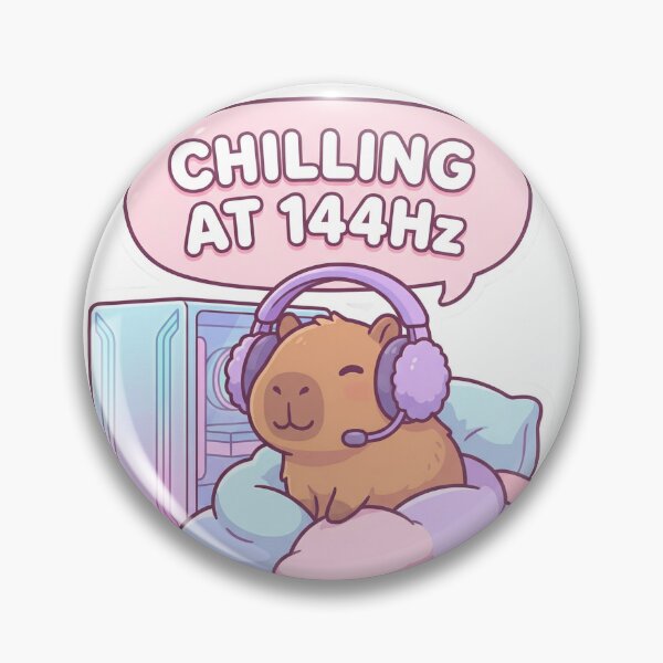 Item preview, Chill Kawaii Capybara PC Gamer 144hz Anime Aesthetic designed and sold by Retro Mood Co.