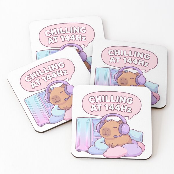 Item preview, Chill Kawaii Capybara PC Gamer 144hz Anime Aesthetic designed and sold by Retro Mood Co.