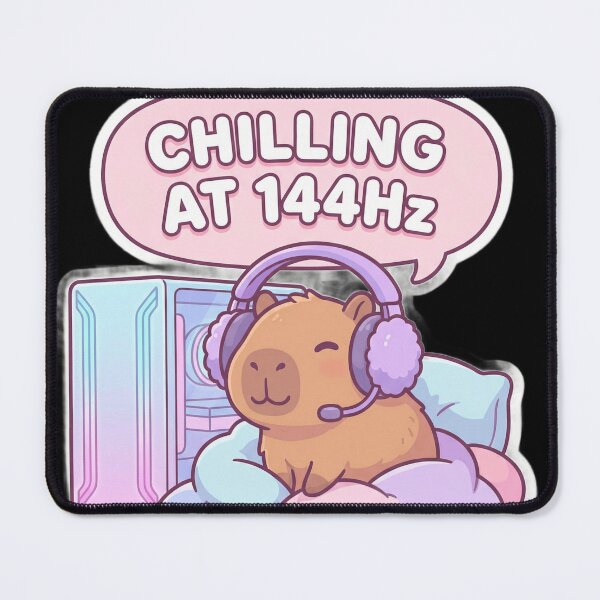 Item preview, Chill Kawaii Capybara PC Gamer 144hz Anime Aesthetic designed and sold by Retro Mood Co.