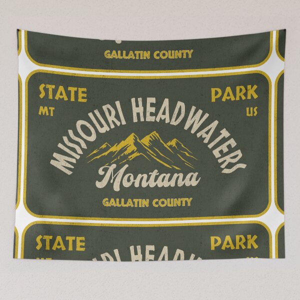 Item preview, Missouri Headwaters State Park, Gallatin County, Montana, badge design designed and sold by Wanderful-roads.