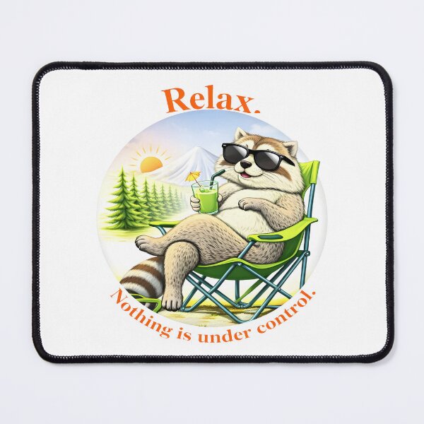 Item preview, Copy of Relax Nothing is Under Control Funny Chill Raccoon designed and sold by gear-posters.