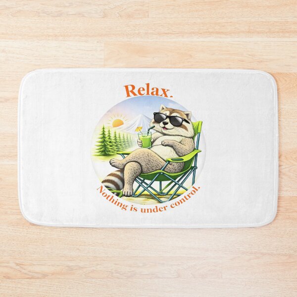 Item preview, Copy of Relax Nothing is Under Control Funny Chill Raccoon designed and sold by gear-posters.