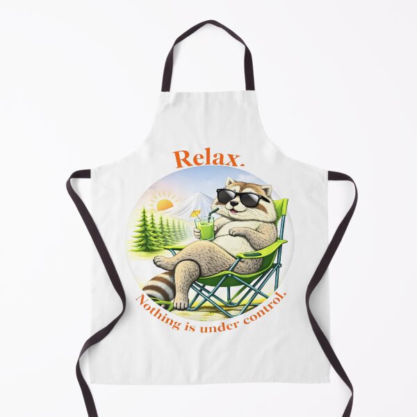 Item preview, Copy of Relax Nothing is Under Control Funny Chill Raccoon designed and sold by gear-posters.