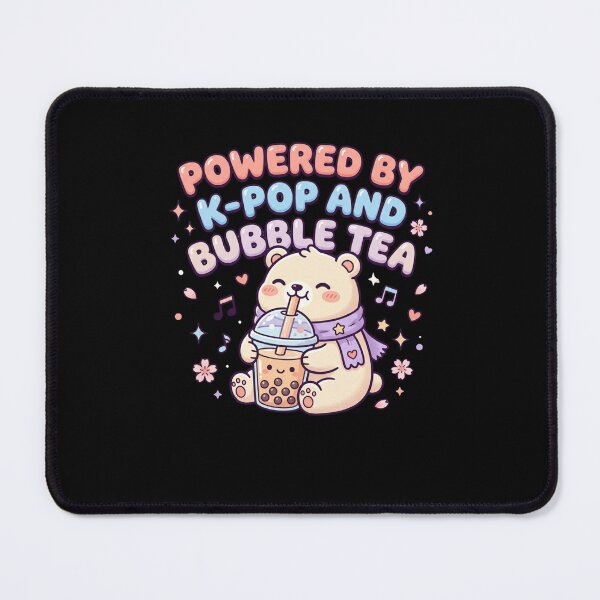 Item preview, Powered By K-Pop And Bubble Tea Bear designed and sold by snowry.