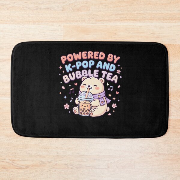 Item preview, Powered By K-Pop And Bubble Tea Bear designed and sold by snowry.